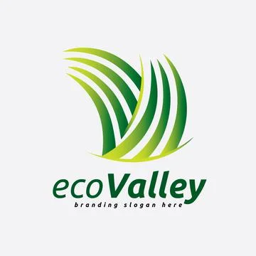 Eco Valley Logo Stock Illustration