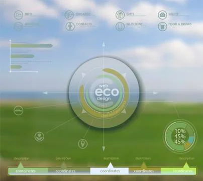 Eco vector backgroung Stock Illustration