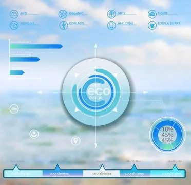 Eco vector backgroung Stock Illustration