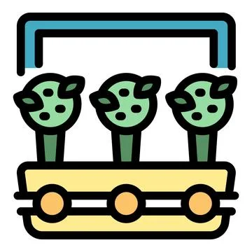 Eco window plant icon vector flat Illustrazione stock