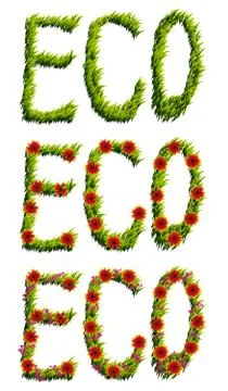 Eco word Ilustración de archivo