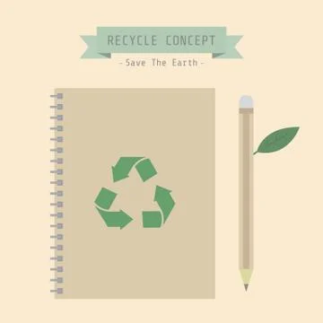 Ecobook Illustrazione stock