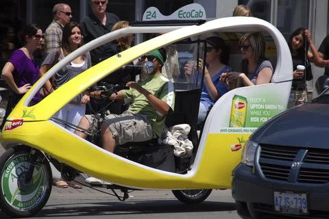 EcoCab in Toronto, Canada Stock Photos