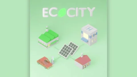 EcoCity Stock Footage 219890195