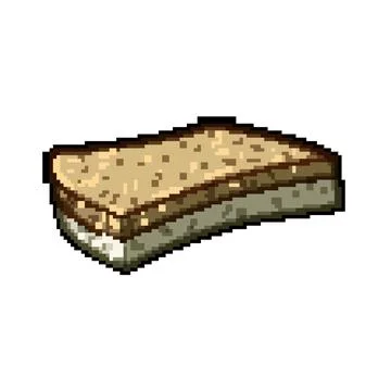 Ecofriendly biodegradable kitchen sponge pixel art vector illustration Stock Illustration