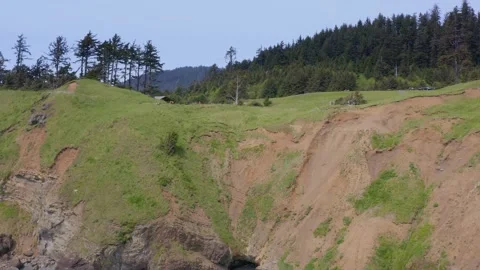 Ecola State Park drone view 库存影片 199989315