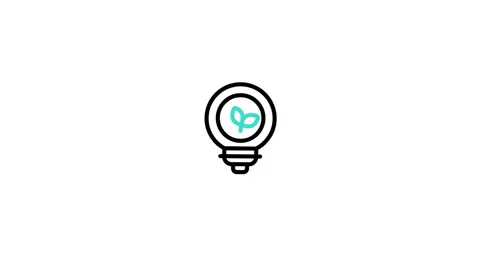 Ecolight Animated Icon Stock Footage 320200754