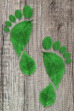 Ecologic footprint Stock-Fotos