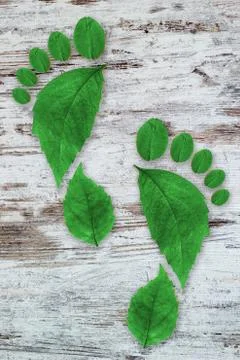 Ecologic footprint Stock Photos