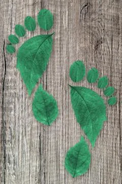 Ecologic footprint Stock Photos