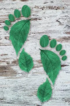 Ecologic footprint Stock Photos