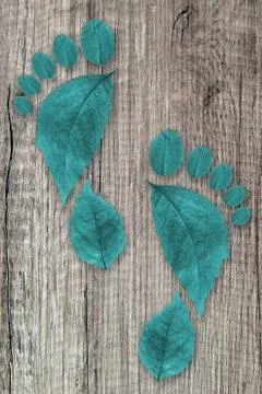 Ecologic footprint Stock Photos