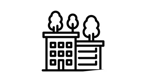 Ecologic house icon animation Stock Footage 152625617