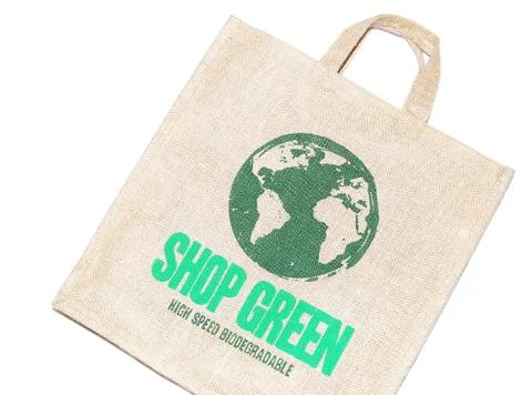 Ecologic shopping bag Stock Photos