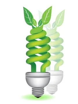 Ecological bulb Illustrazione stock