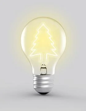 Ecological bulb lighting on Stock Illustration