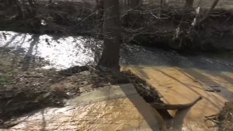 Ecological catastrophe-river Stock Footage 150025248