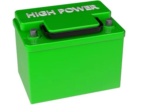 Ecological concept of battery Stock Illustration