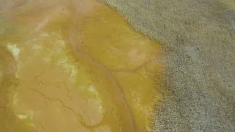 Ecological disaster, environmental pollution, consequences of copper smelter act Stock Footage 197108828