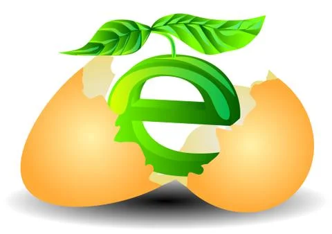Ecological egg Stock Illustration