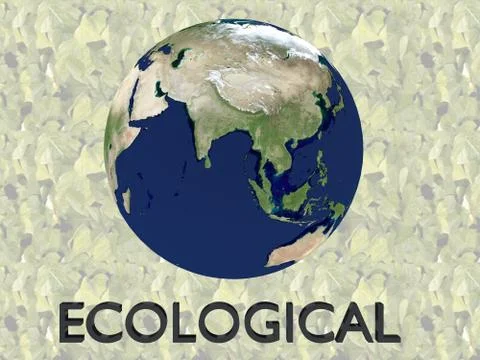 ECOLOGICAL - environmental concept Stock Illustration