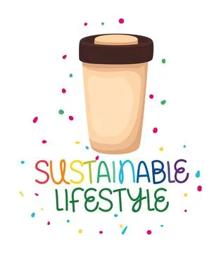 Ecological environmentally text Stock Illustration