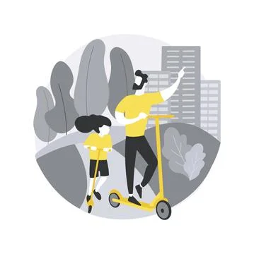 Ecological greenway abstract concept vector illustration. Stock Illustration
