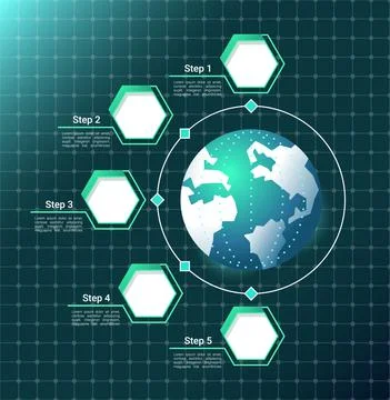 Ecological harm research infographic chart design template 스톡 일러스트