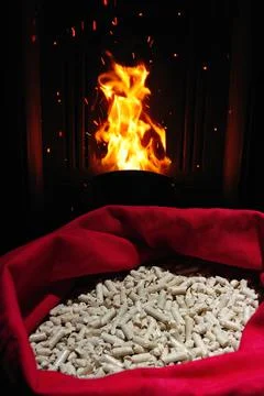 Ecological heating Stock Photos