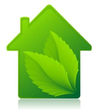 Ecological house concept vector illustration Stock Illustration