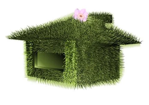 Ecological house Stock Illustration