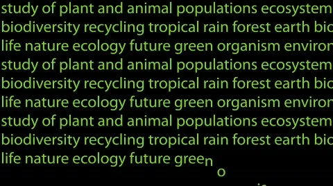 Ecological letter animation  Stock Footage 845606