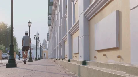Ecological preservation in urban using e scooter,  environment friendly concept. Stock Footage 148212045