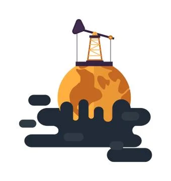 Ecological problems, environmental pollution vector Stock Illustration