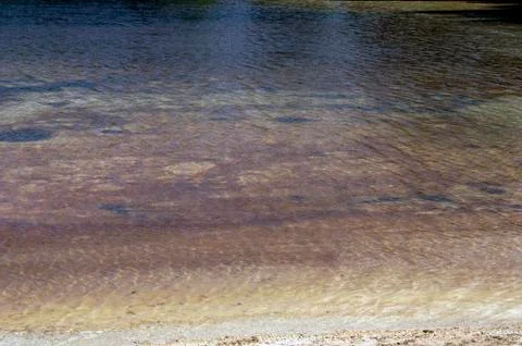Ecological problems of water pollution enterprises Stock Photos
