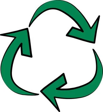 Ecological recycle logo vector Stock Illustration
