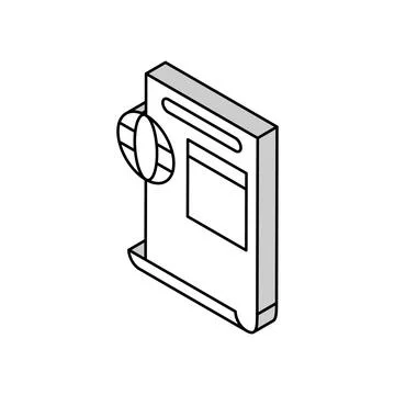 Ecological report isometric icon vector illustration Stock Illustration