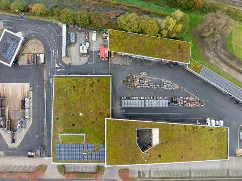 Ecological rooftop Stock Photos