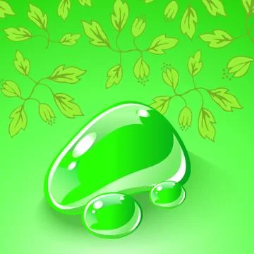 Ecological theme concept. Illustrazione stock