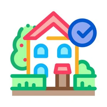 Ecologically clean territory icon vector outline illustration Stock Illustration