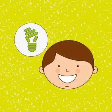 Ecologically kids design Stock Illustration