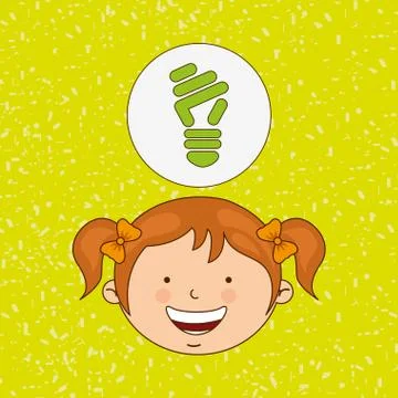 Ecologically kids design Stock Illustration