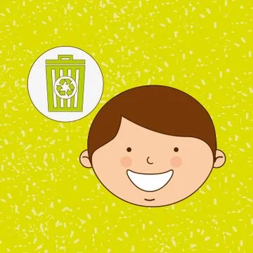 Ecologically kids design Stock Illustration