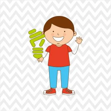 Ecologically kids design Stock Illustration