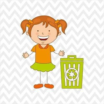 Ecologically kids design Stock Illustration