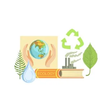 Ecology Class Set Of Objects Stockillustratie