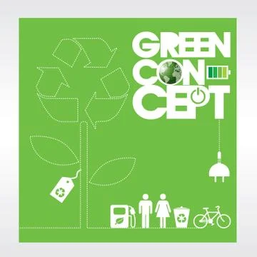 Ecology concept background vector.EPS10 Stock Illustration