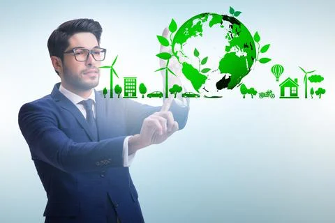 Ecology concept with ecological elements Stock Photos