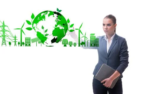 Ecology concept with ecological elements 写真素材