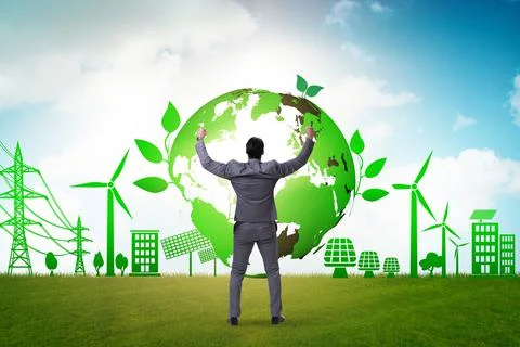 Ecology concept with ecological elements 写真素材